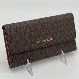 Michael Kors JST LG Trifold Brown Wallet